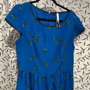 Kensie Hummingbird Print Dress size XL